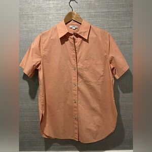 Vince Women's Peach Button Down Shirt